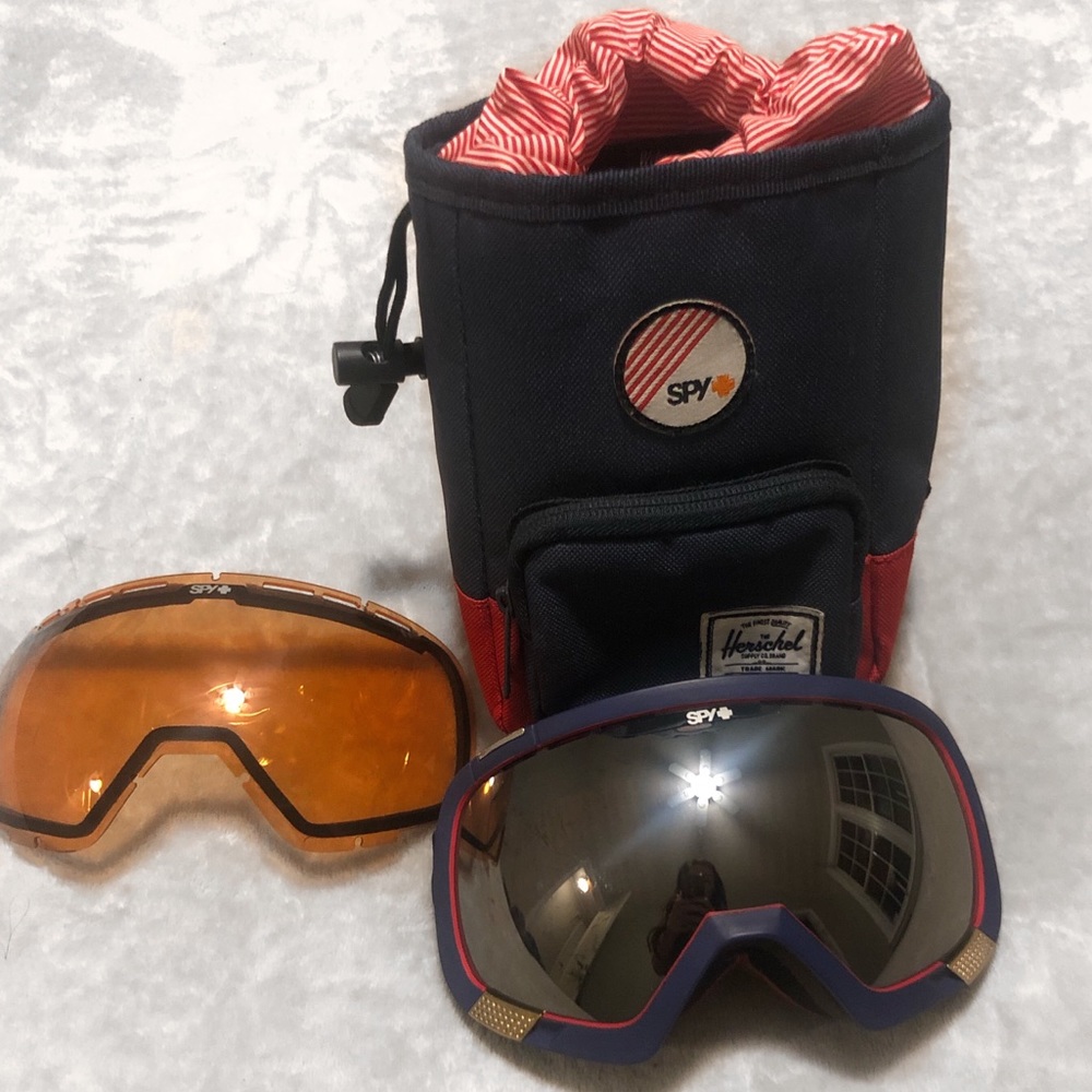 Spy platoons goggles navy/gold/red w/extra lense